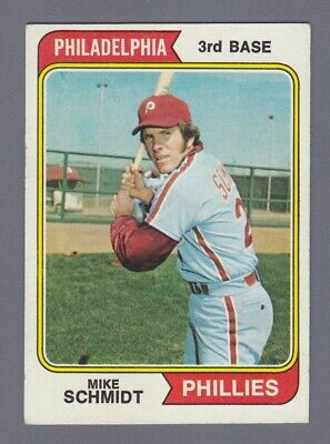 1974 Topps #283 Mike Schmidt Philadelphia Phillies Baseball Card EX 