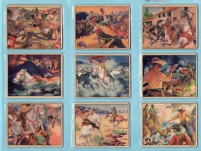 1940 Gum Inc. Lone Ranger Starter Set Lot of 16 Different Cards 