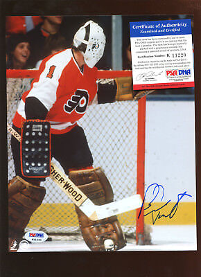 Bernie Parent Philadelphia Flyers Autographed 8 X 10 Photo PSA Cert