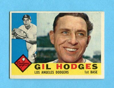 1960 Topps #295 Gil Hodges Los Angeles Dodgers Baseball Card EX