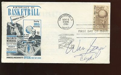 Nov 6 1961 Hall of Fame 1st Day Envelope / Cachet Autographed Walt Clyde Frazier