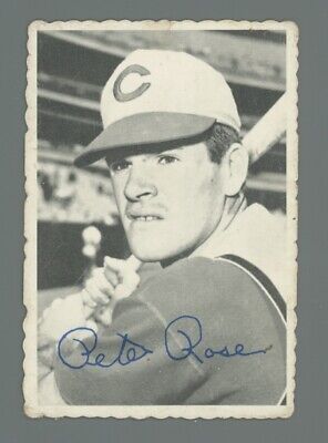 1969 Topps Deckle Edge #21 Pete Rose Cincinnati Reds Baseball Card  