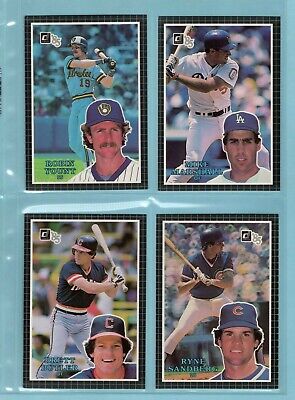 1985 Donruss Action All-Stars Complete Set of 60 Baseball Cards NM