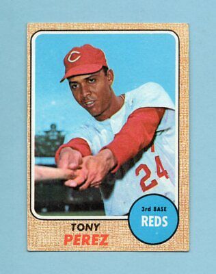 1968 Topps #130 Tony Perez Cincinnati Reds Baseball Card EX