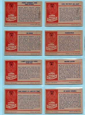 1954 Bowman Power For Peace Starter Set Lot of 46 Different Cards EX+ - NM fl  