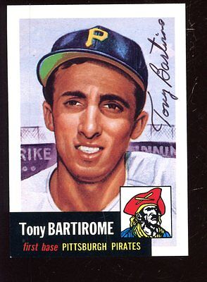 1991 Topps Archive 1953 Baseball Card #71 Tony Bartirome Autographed NRMT