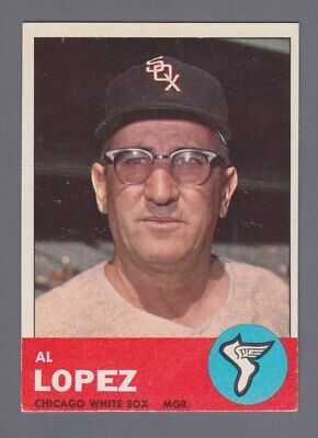 1963 Topps #458 Al Lopez Chicago White Sox Semi-High Number Baseball Card EX+