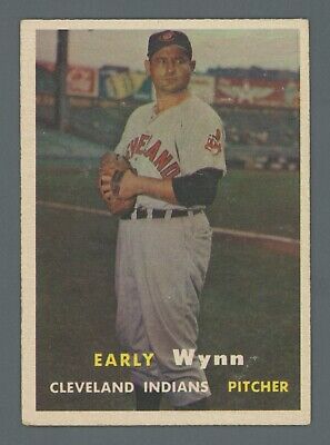 1957 Topps #40 Early Wynn Cleveland Indians Baseball Card Vg/Ex wrks