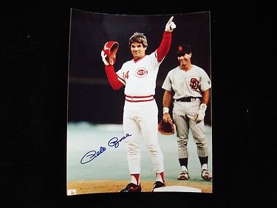 Pete Rose Cincinnati Reds Autographed Color 8" x 10" Photograph