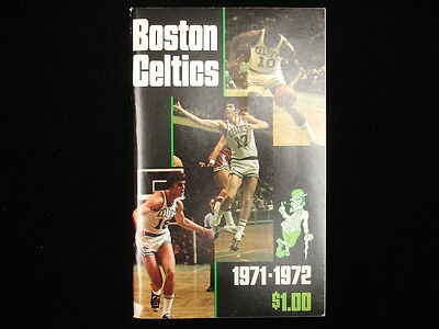 1971-72 Boston Celtics NBA Basketball Media Guide