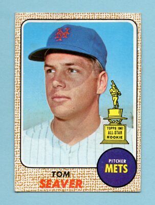 1968 Topps #45 Tom Seaver New York Mets Baseball Card EX ind str 