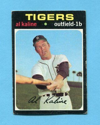 1971 Topps #180 Al Kaline Detroit Tigers Baseball Card Vg/Ex wrks