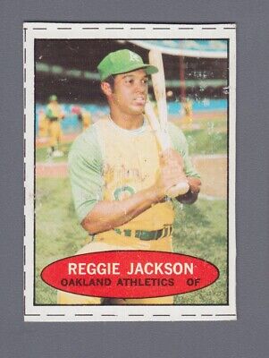 1971 Bazooka Unnumbered Reggie Jackson Oakland Athletics Baseball Card  