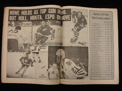 November 1971 Hockey Pictorial Magazine - Canadiens vs. Rangers Cover