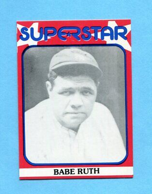 1982 Superstar 2nd Series #61 Babe Ruth New York Yankees Baseball Card NM