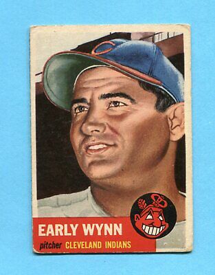 1953 Topps #61 Early Wynn Cleveland Indians Baseball Card Vg/Ex