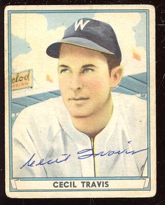 1941 Playball Baseball Card #48 Cecil Travis Hologram