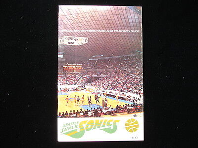 1971-72 Seattle Supersonics NBA Basketball Media Guide