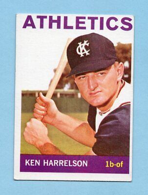 1964 Topps #419 Ken Harrelson KC Athletics Rookie Baseball Card EX      