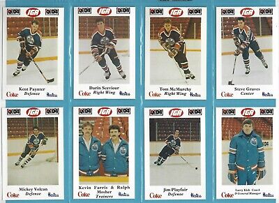 1985-86 Nova Scotia Oilers Set of 28 Hockey Cards