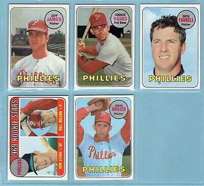 1969 Topps Philadelphia Phillies Lot of 23 Different Baseball Cards VG - NM  