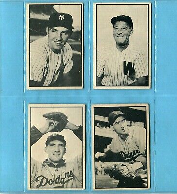 1953 Bowman Black & White Starter Set Lot of 12 Diff Baseball Cards Lg-Vg isu 