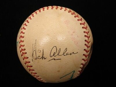 1970's Baseball Stars Autographed Baseball - 7 Signatures - B&E Hologram