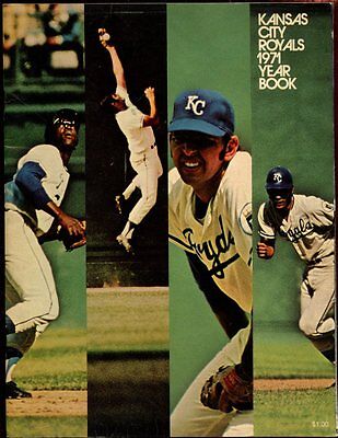 1971 Kansas City Royals MLB Baseball Yearbook EXMT