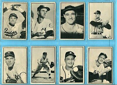 1953 Bowman Black & White Starter Set Lot of 28 Diff Baseball Cards Low Grade  