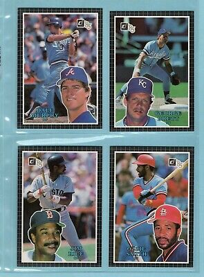 1985 Donruss Action All-Stars Complete Set of 60 Baseball Cards NM