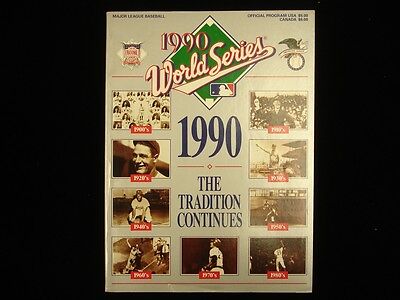 1990 World Series Program- Cincinnati Reds vs. Oakland A's