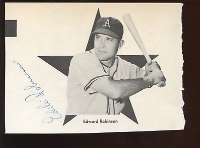 Eddie Robinson Autographed Magazine Cut Hologram