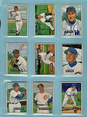 1951 Bowman Starter Set Lot of 110 Different Baseball Cards VG 