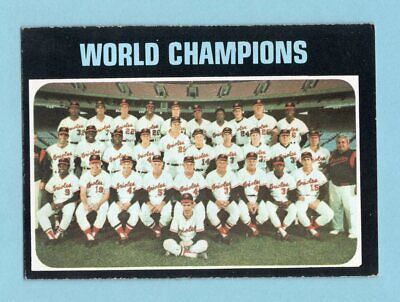 1971 Topps #1 World Champions Baltimore Orioles Team Baseball Card EX+ 