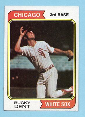 1974 Topps #582 Bucky Dent Chicago White Sox Rookie Baseball Card Ex/Mt prt mk