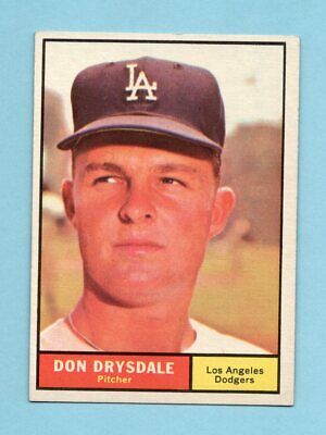 1961 Topps #260 Don Drysdale Los Angeles Dodgers Baseball Card Ex/Mt