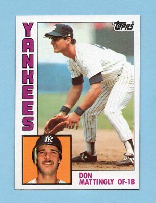 1984 Topps #8 Don Mattingly New York Yankees Rookie Baseball Card NM