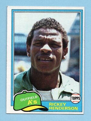 1981 Topps  #261 Rickey Henderson Oakland A's Baseball Card NM o/c   