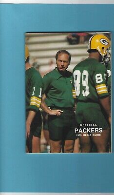 1975 Green Bay Packers NFL Media Guide Bart Starr on cover