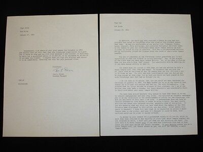 1964 Pittsburgh Pirates Letter Autographed by Joe L. Brown