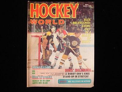 March 1973 Hockey World Magazine - Bobby Orr Cover