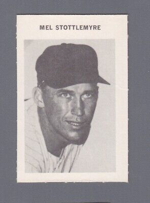 1969 Milton Bradley Mel Stottlemyre New York Yankees Baseball Card NM   