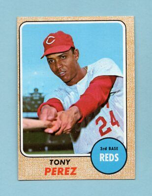 1968 Topps #130 Tony Perez Cincinnati Reds Baseball Card NM o/c