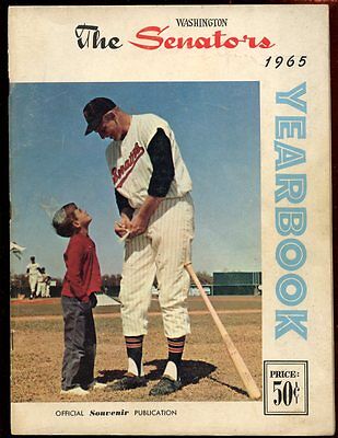 1965 Washington Senators MLB Baseball Yearbook VGEX