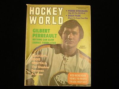 December 1971 Hockey World Magazine - Gilbert Perreault Cover