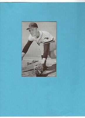 1947-66 Exhibit Norm Siebern Kansas City Athletics Baseball Card  