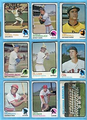 1973 Topps Starter Set Lot of 175 Diff (inc Hofers) Baseball Cards Low Grade  