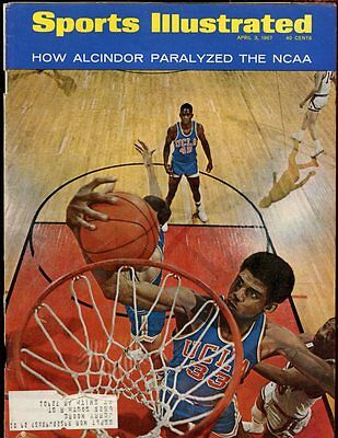 April 3 1967 Sports Illustrated Magazine With Lew Alcindor UCLA Cover EX+