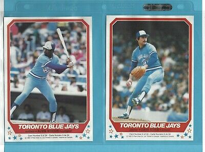 1982 O-Pee-Chee Toronto Blue Jays & Montreal Expos Baseball Poster Set of 24 NM 