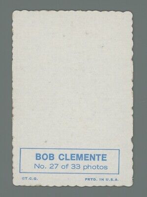 1969 Topps Deckle Edge #27 Roberto Clemente Pittsburgh Pirates Baseball Card  